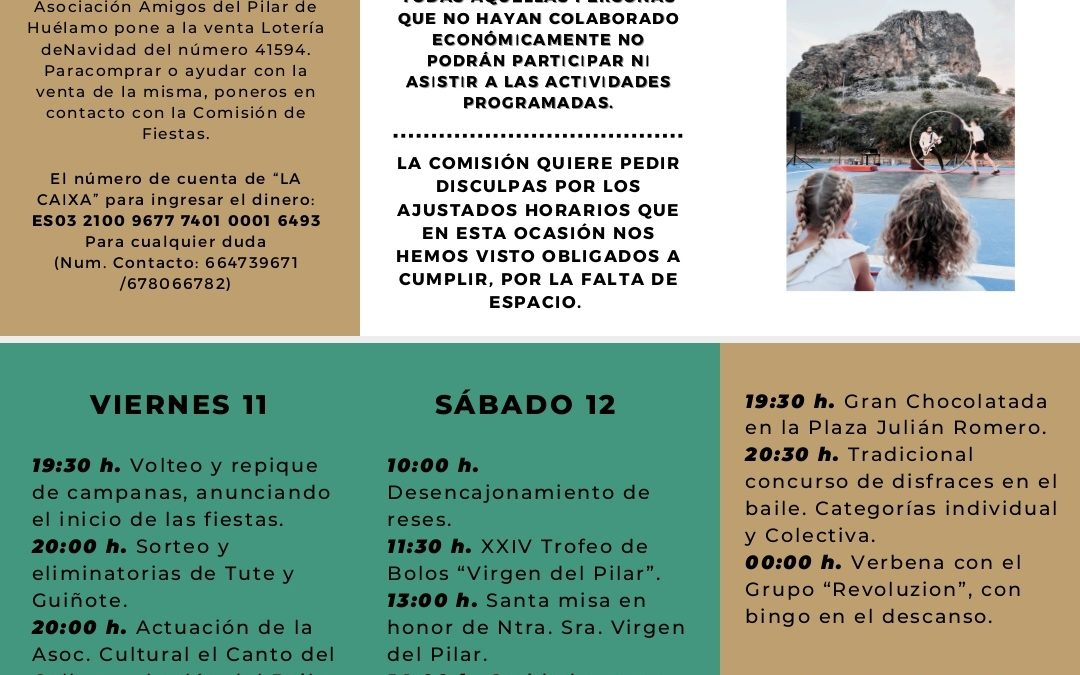 Programa de Fiestas del Pilar 2024