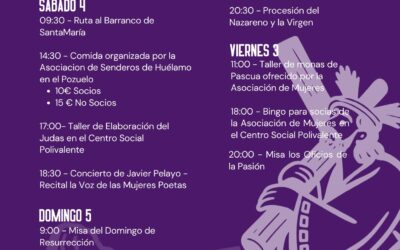 Actividades en Huélamo para Semana Santa